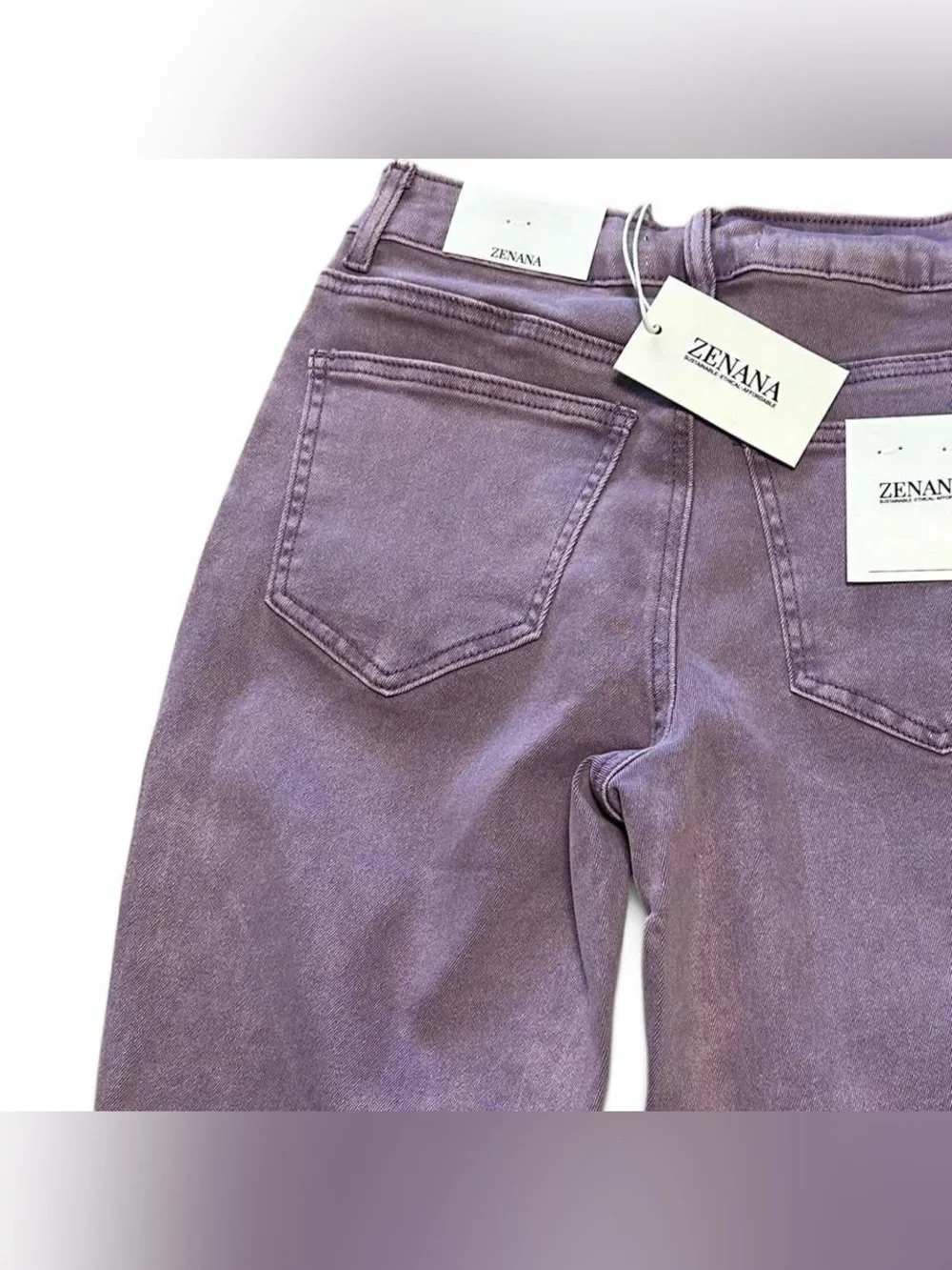 NWT Mineral Wash High-Rise Lilac Bermuda Shorts SMALL‎